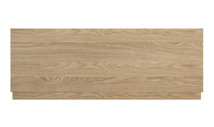 Wooden panel with a light brown finish on a white background