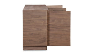 lifestyle view of Round Off Sideboard Walnut luxury Buffets & Sideboard