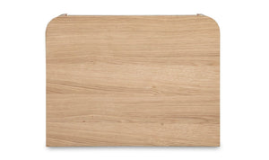 Round Off Tall Nightstand Oak