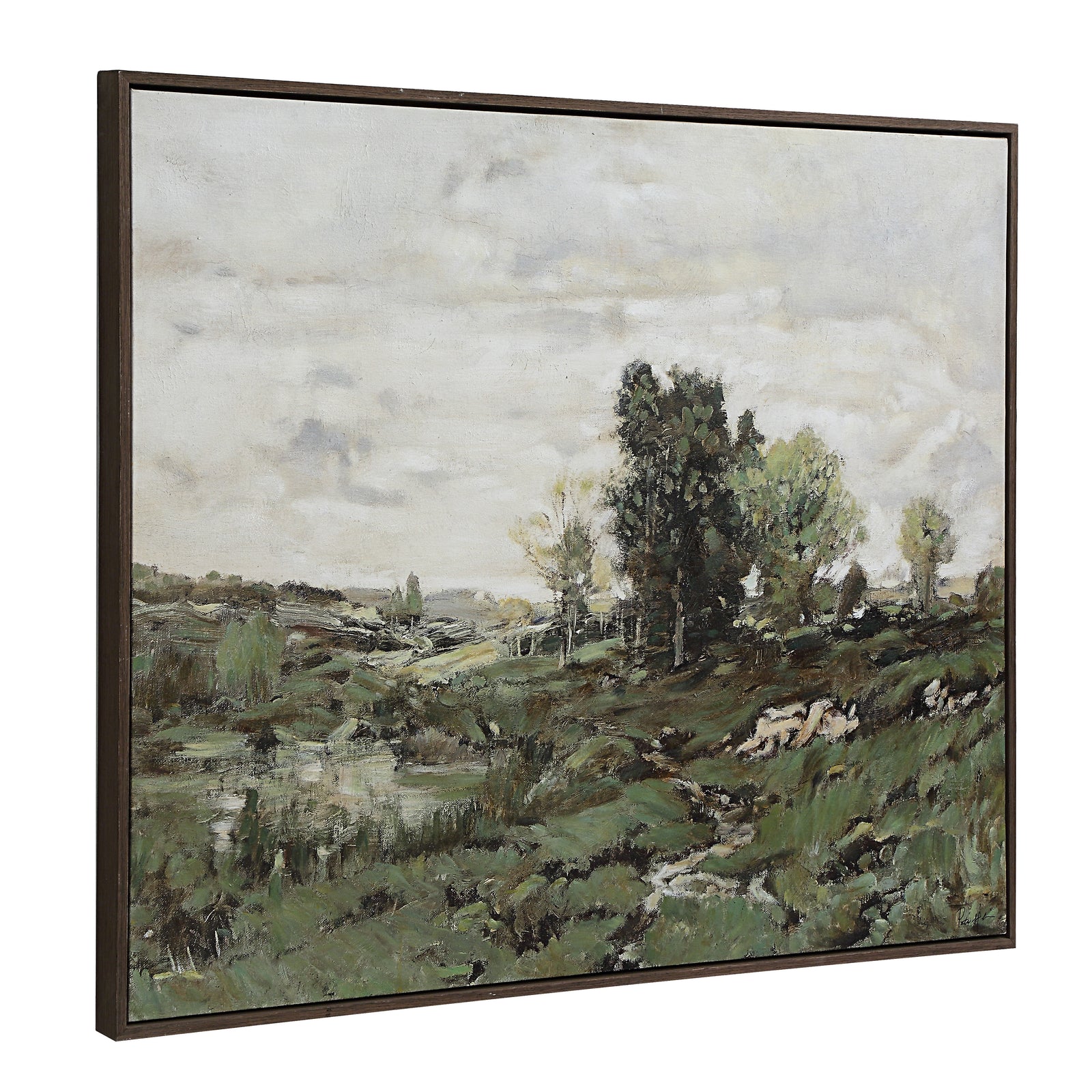 Nature canvas art by Renwil featuring a serene landscape with trees and water.