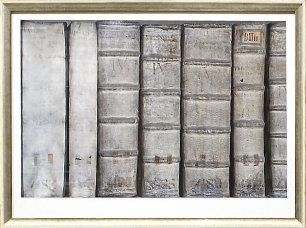 front view of Vintage Tomes I luxury Artwork