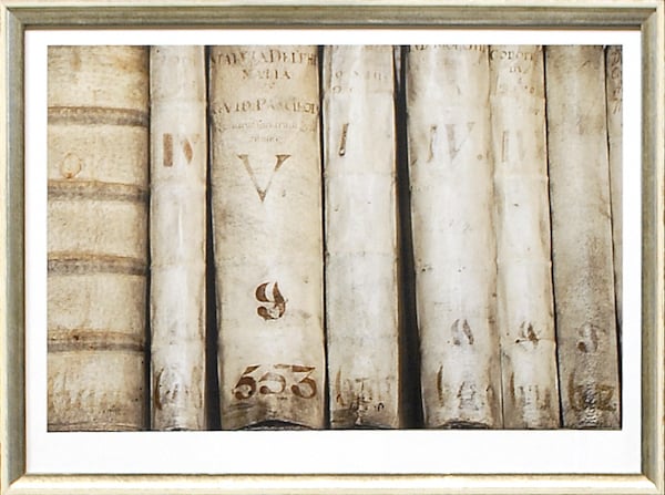 front view of Vintage Tomes IV luxury Artwork