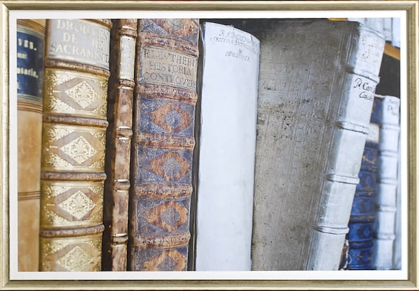 front view of Vintage Tomes V luxury Artwork