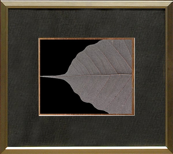 front view of Copper Leaf Detail I luxury Artwork