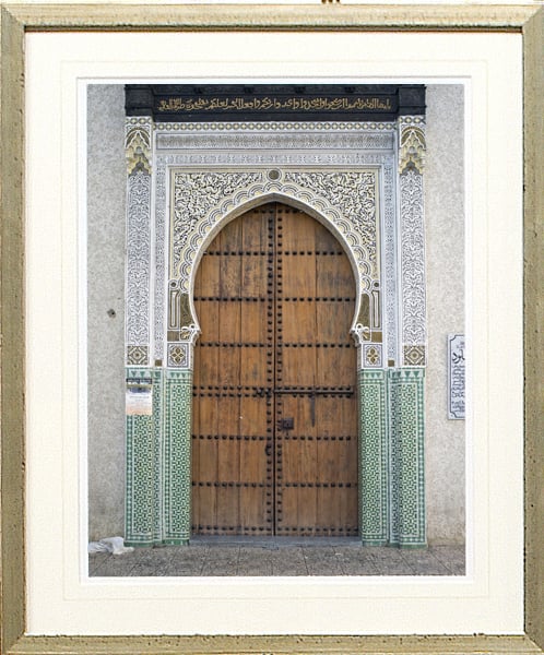 front view of Moroccan Door I luxury Artwork