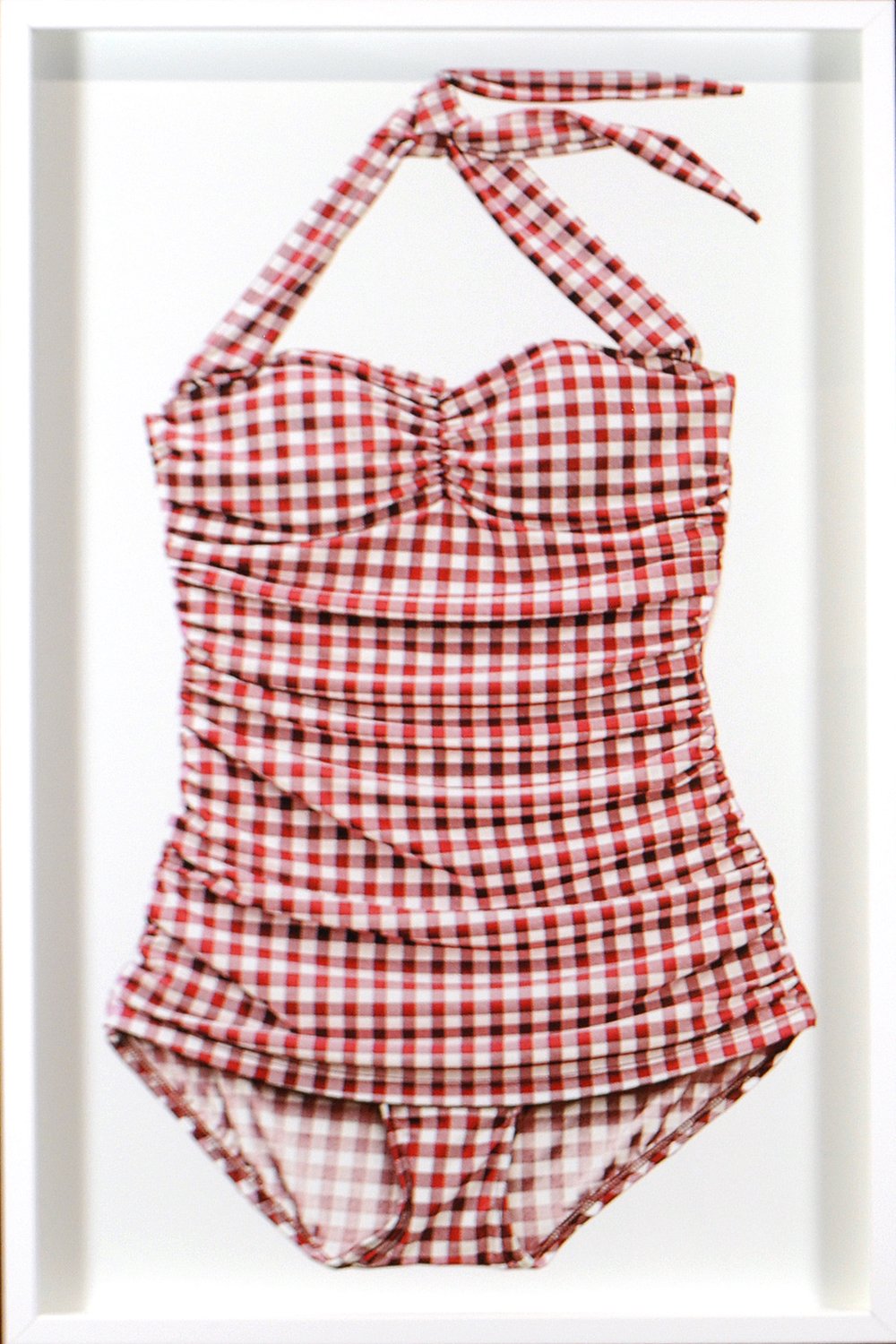 front view of Vintage Gingham Suit luxury Artwork