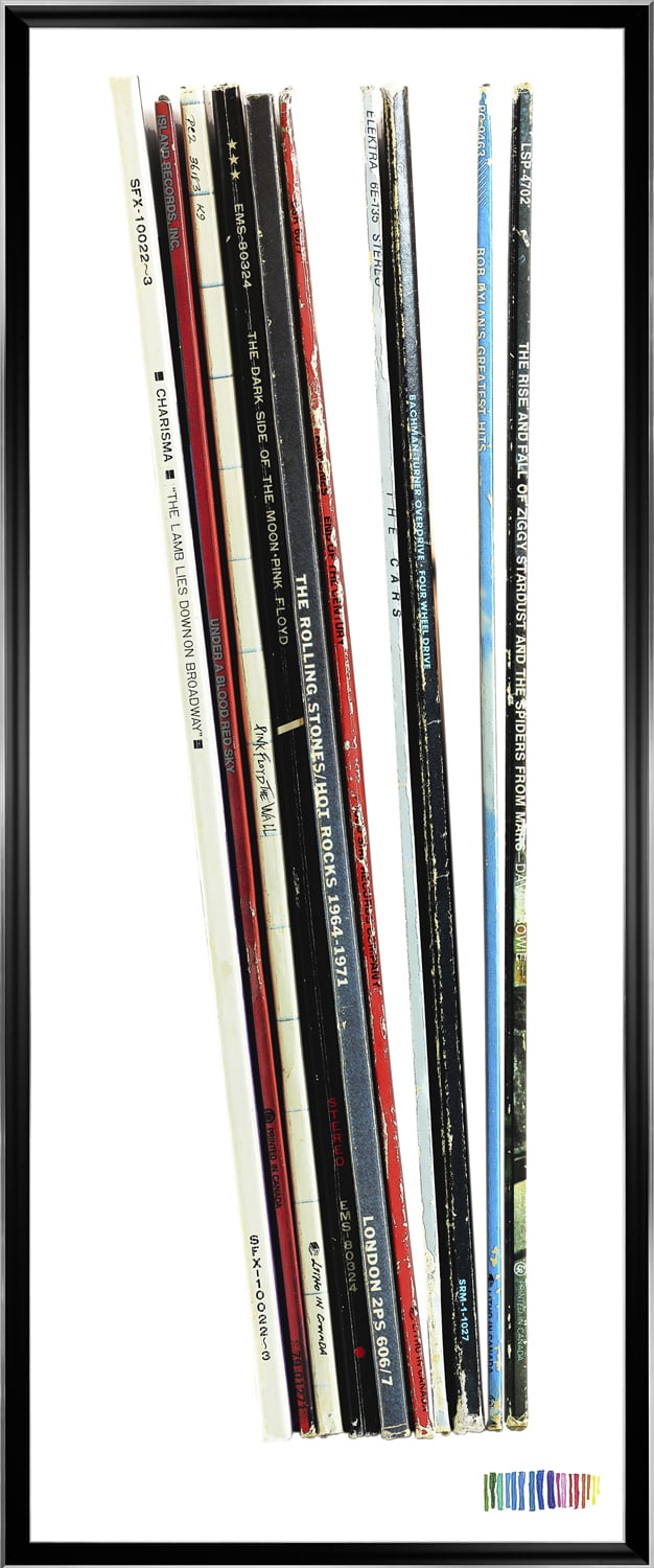 front view of Vintage Albums I luxury Artwork