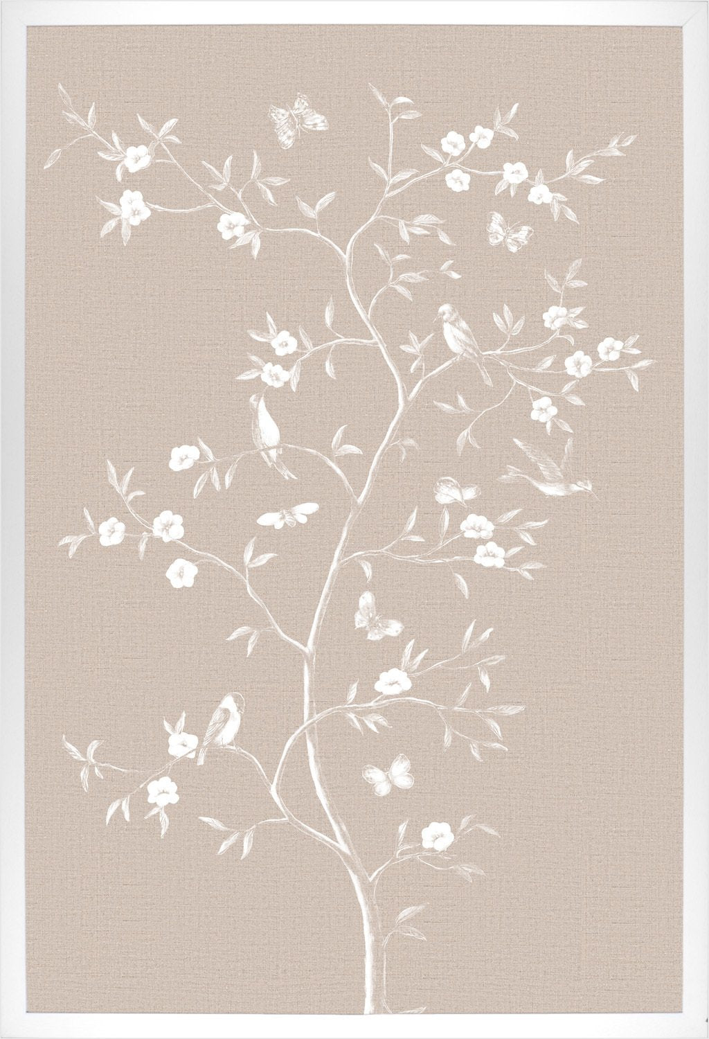 front view of Linen Sanctuary I luxury Artwork