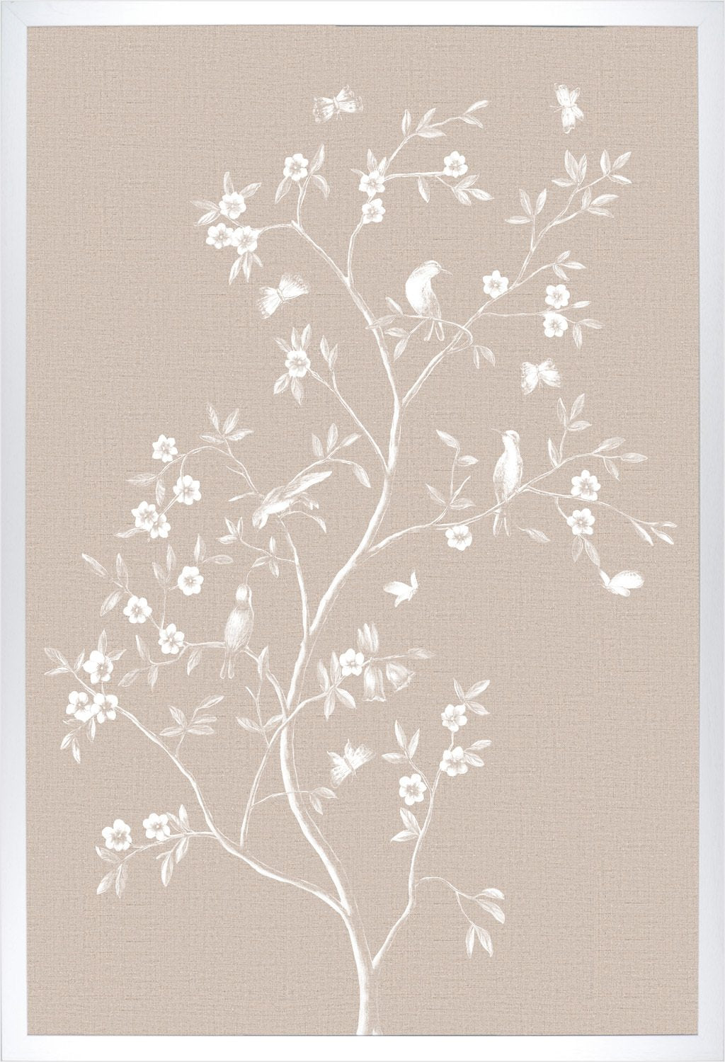 front view of Linen Sanctuary II luxury Artwork