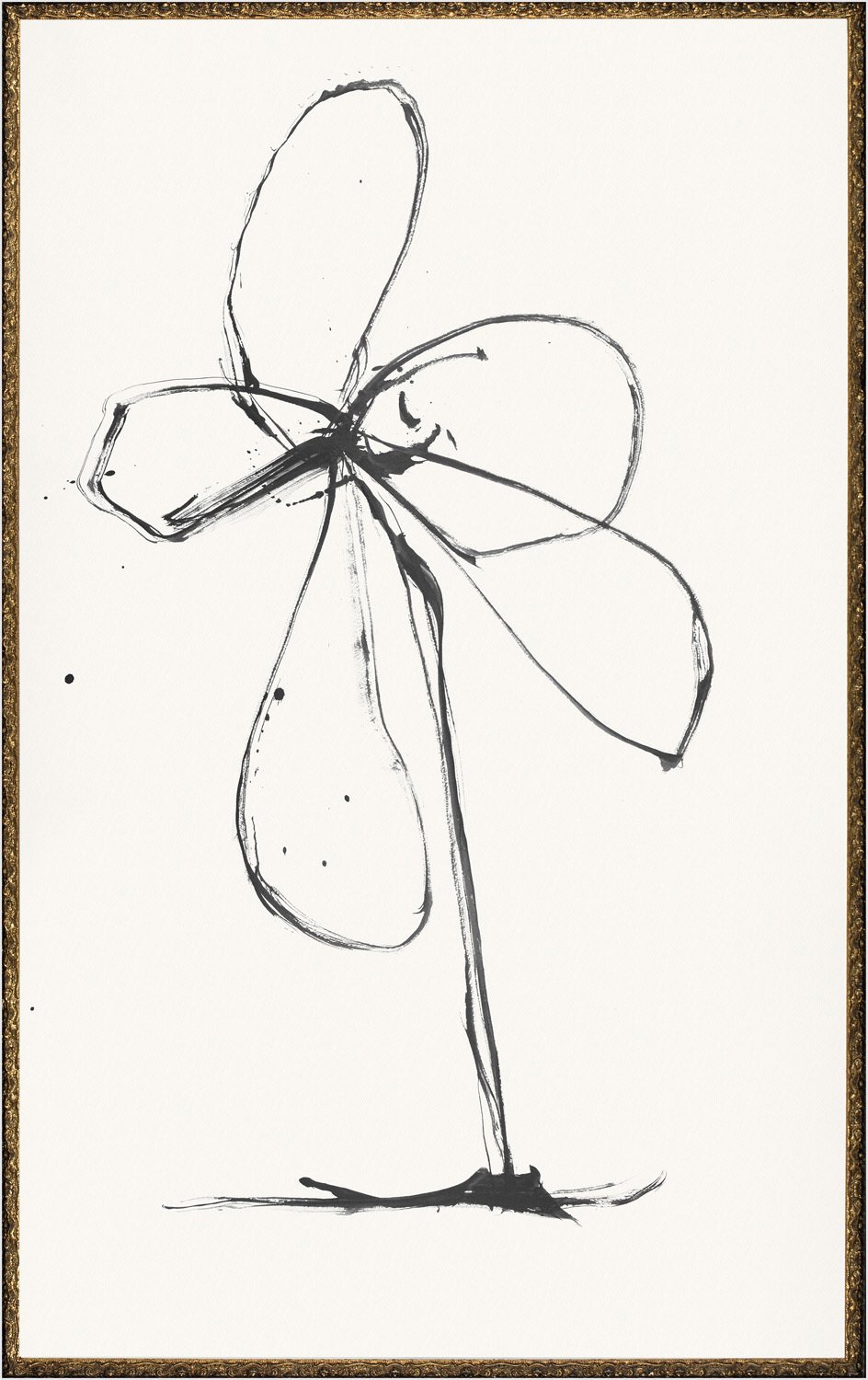 front view of Flower Gesture II luxury Artwork