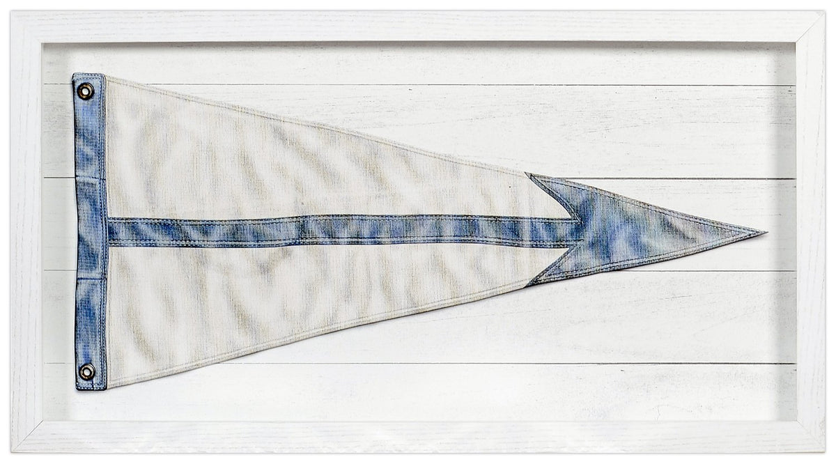 front view of Yachting Burgee B Arrow luxury Artwork