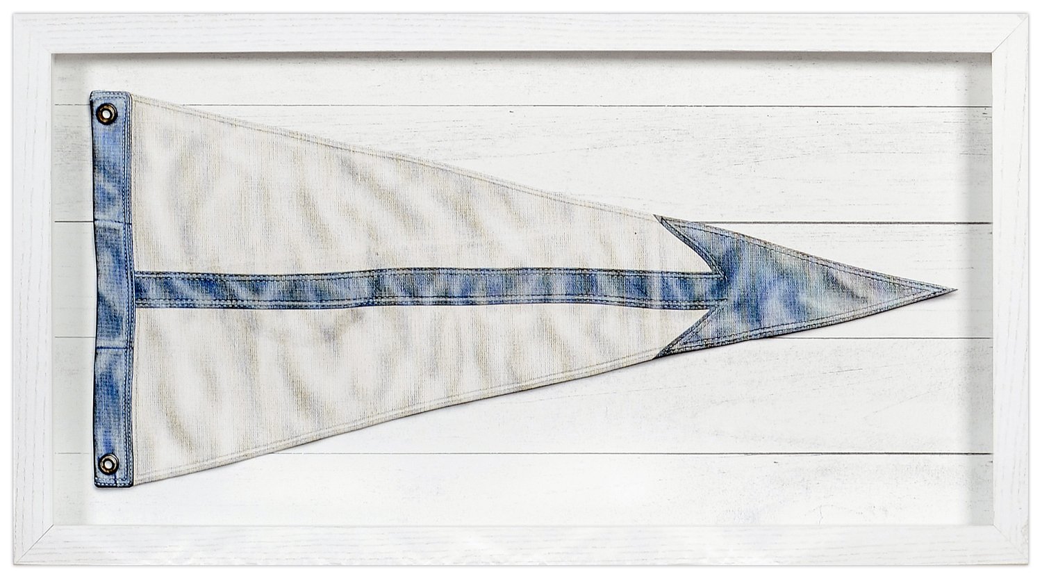 front view of Yachting Burgee B Arrow luxury Artwork