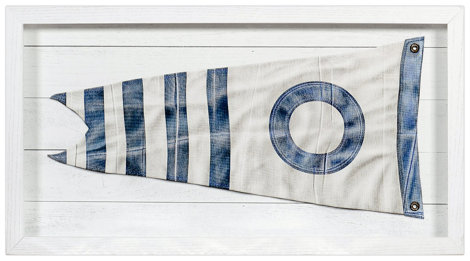 front view of Yachting Burgee B Stripe luxury Artwork