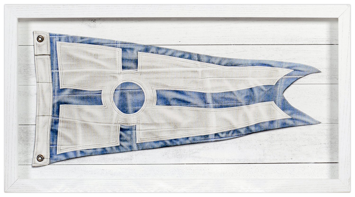 front view of Yachting Burgee B Circle luxury Artwork