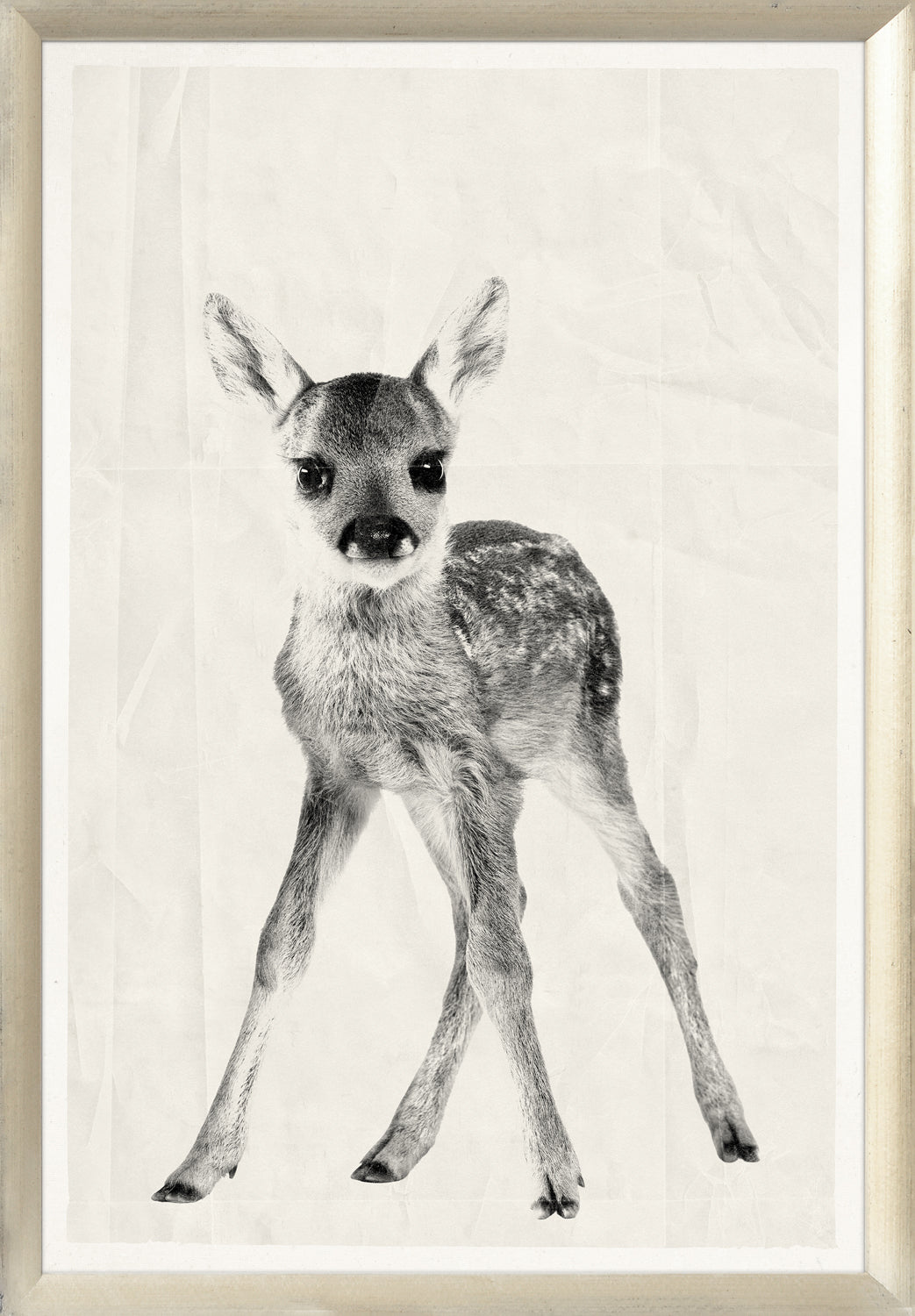 front view of Vintage Babies Fawn luxury Artwork