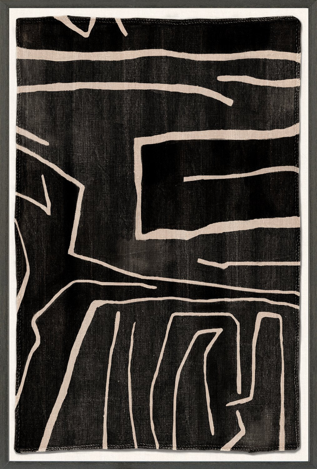 front view of Woven Tribe I luxury Artwork