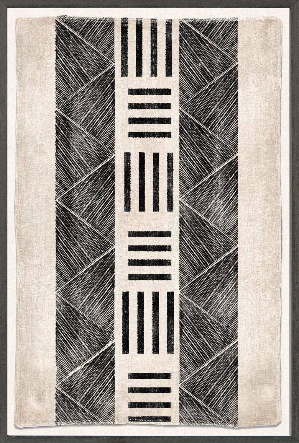 front view of Woven Tribe IV luxury Artwork