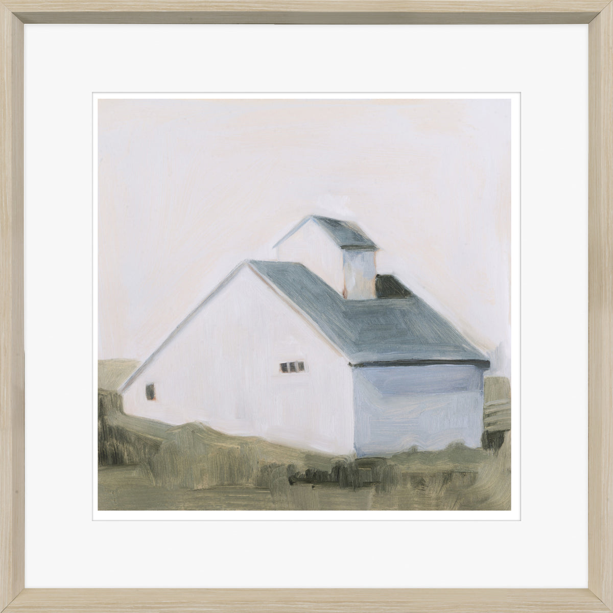 front view of Serene Barn I luxury Artwork