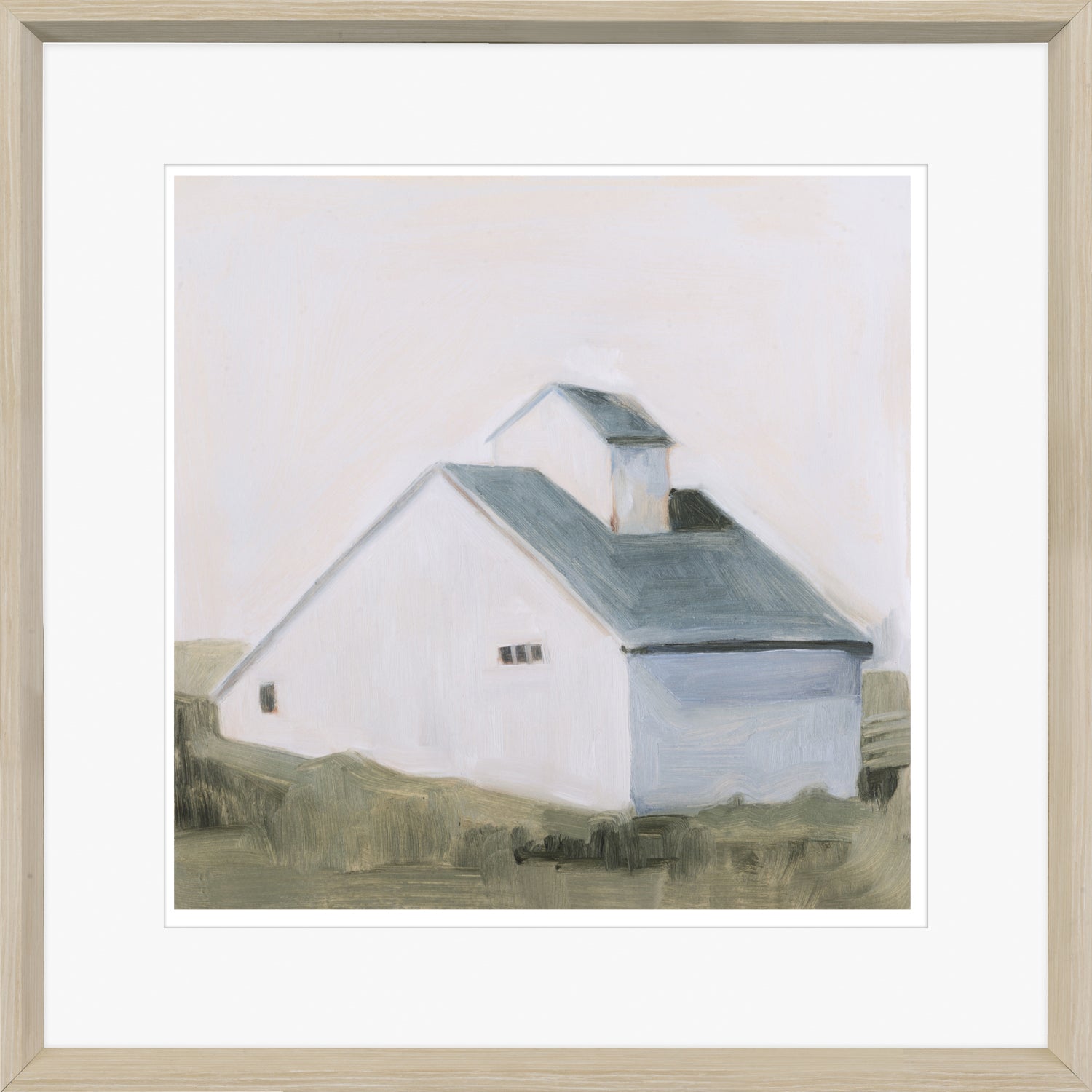 front view of Serene Barn I luxury Artwork