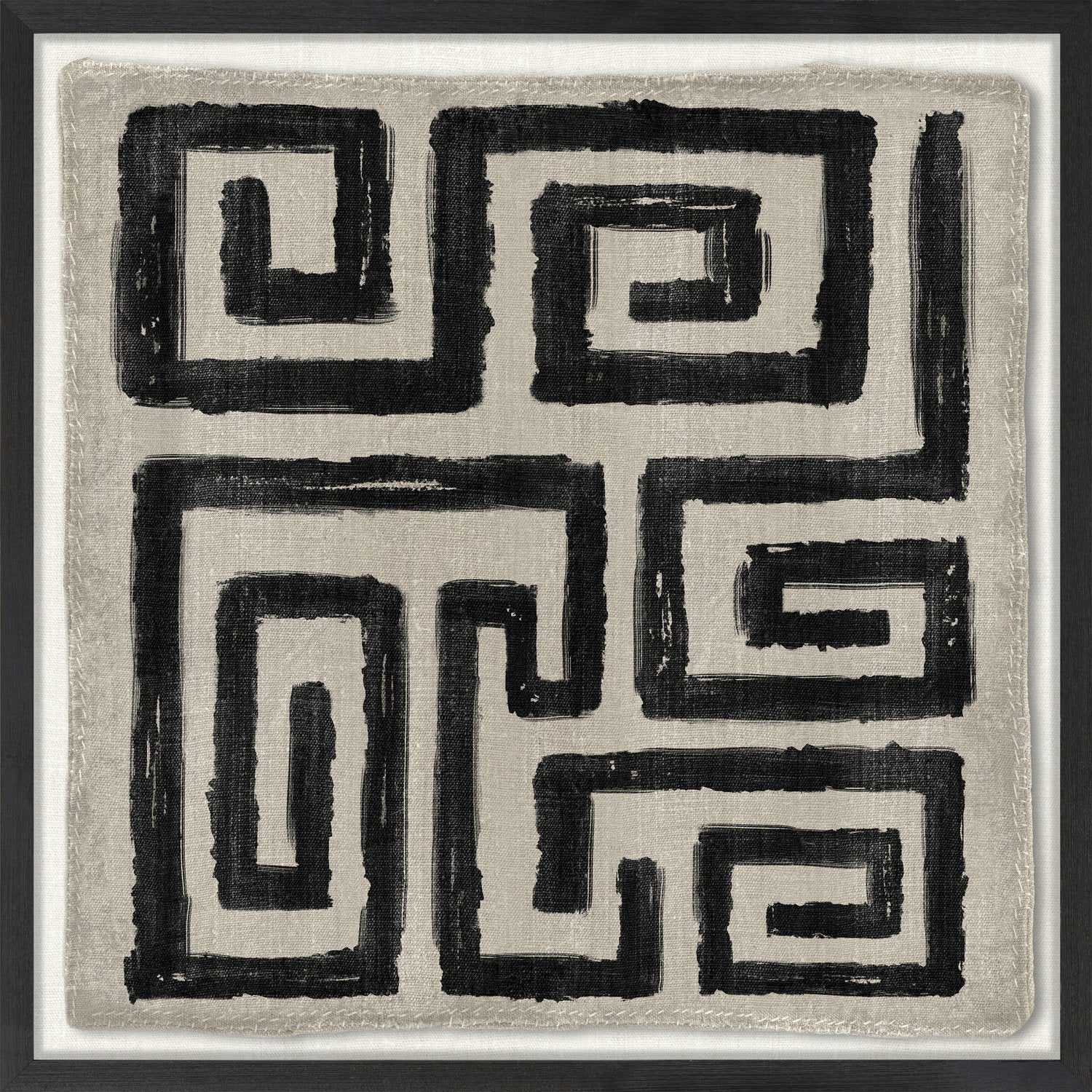 front view of Woven Tribe Medley II luxury Artwork