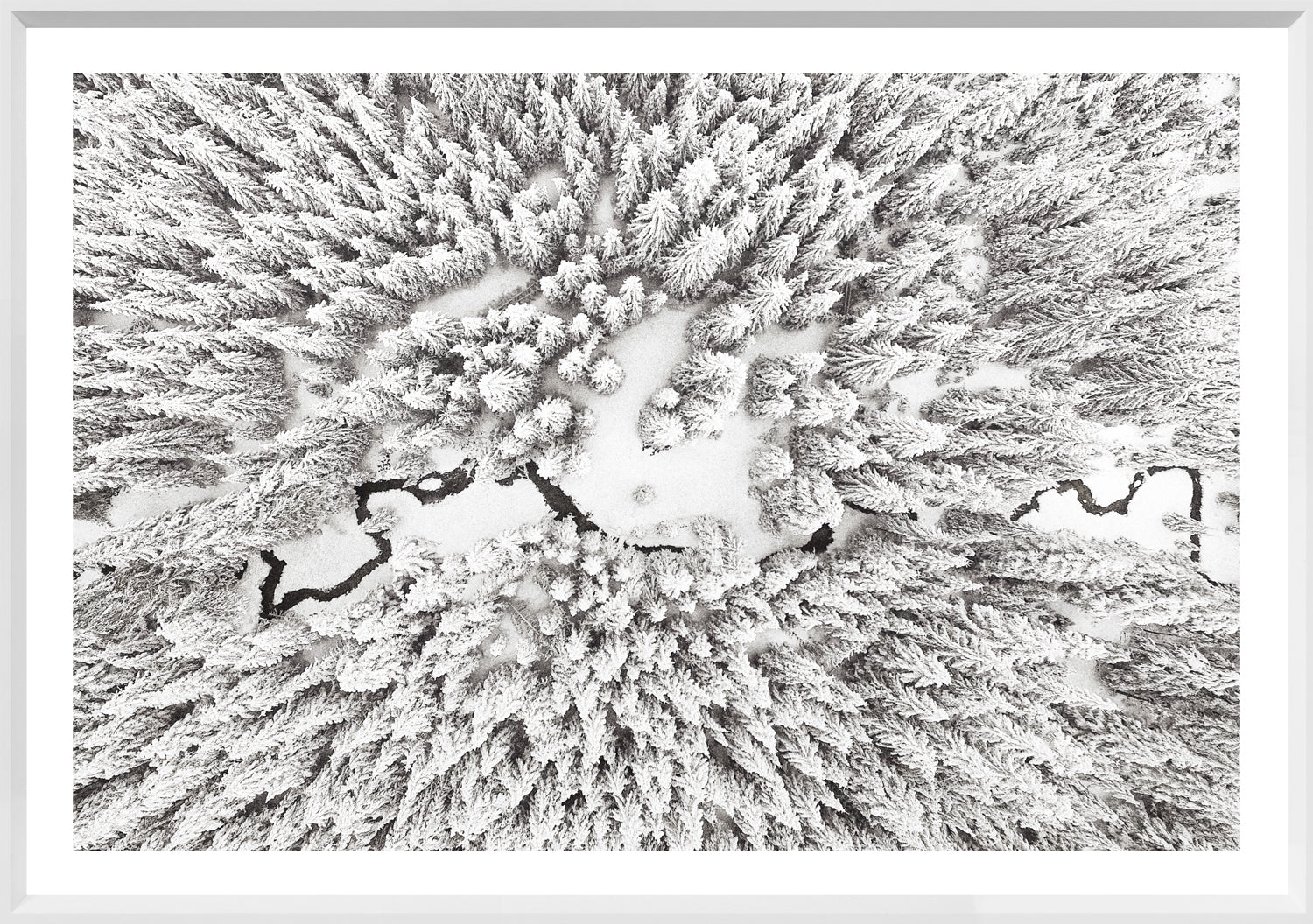 front view of Aerial Stream Line ii luxury Artwork