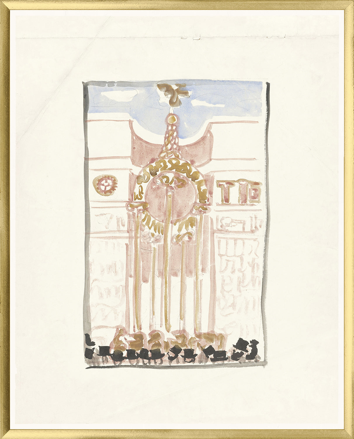 front view of Collection 17 Cachet Top Hats luxury Artwork