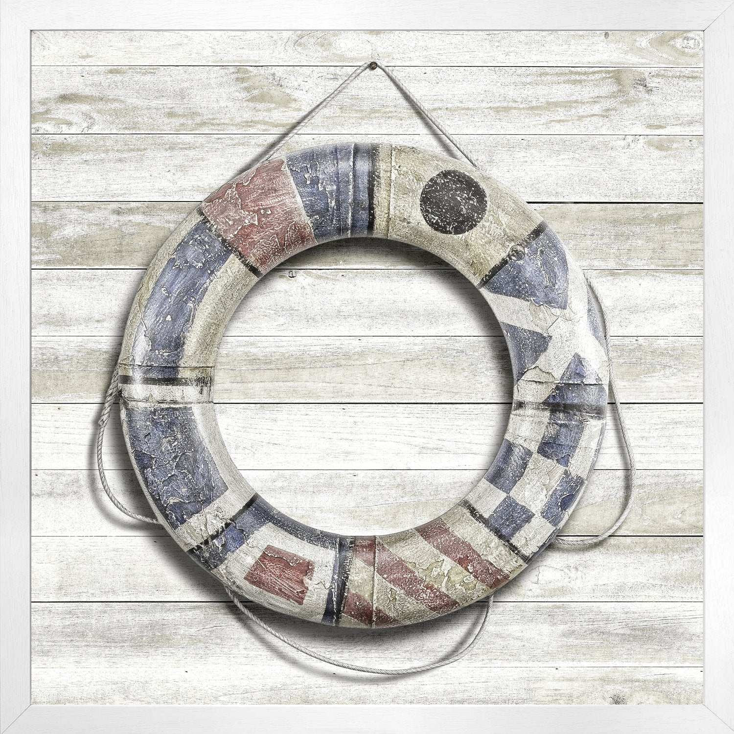 front view of Vintage Ring Buoy luxury Artwork