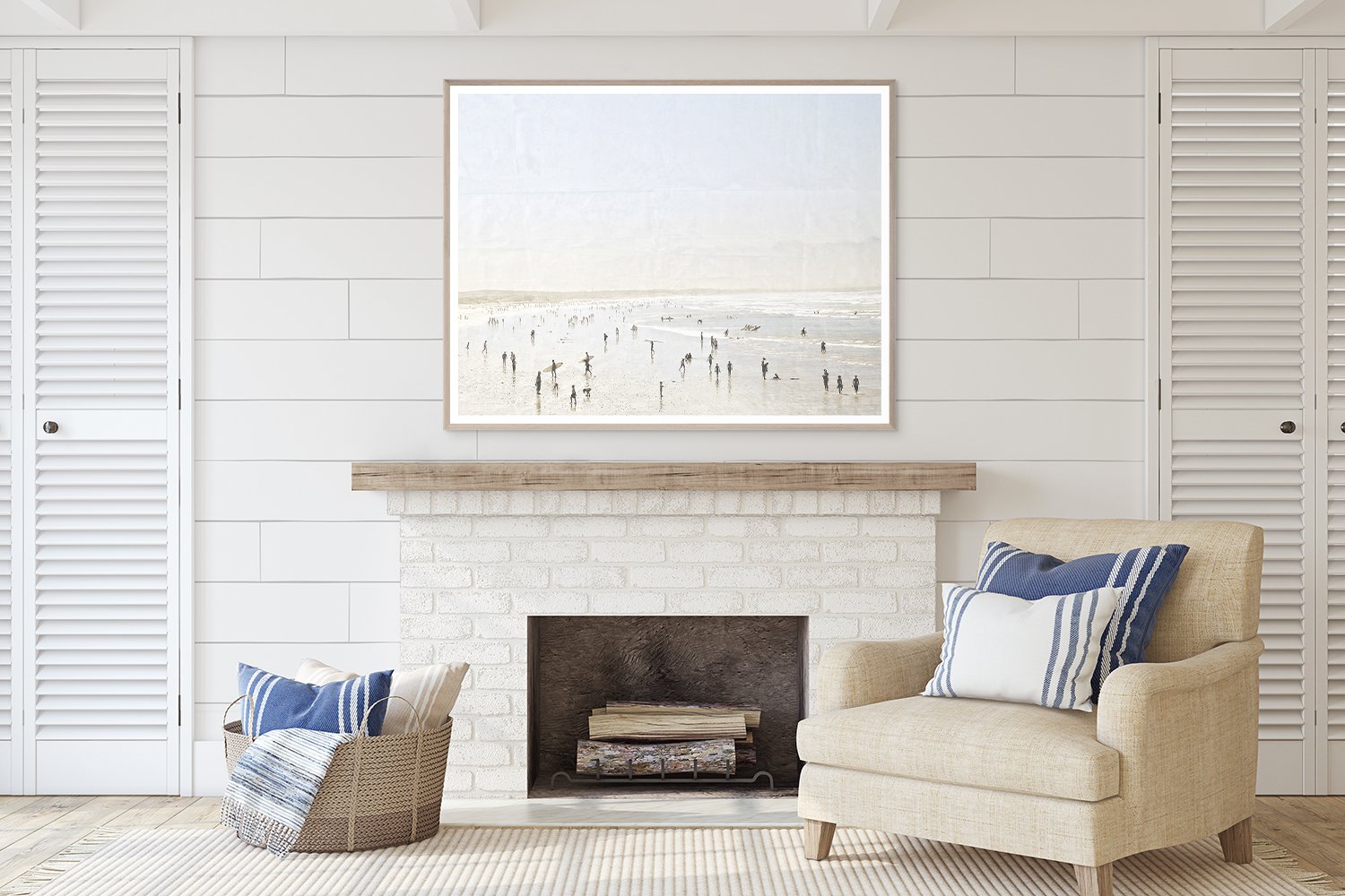 front view of Idyllic Surf luxury Artwork