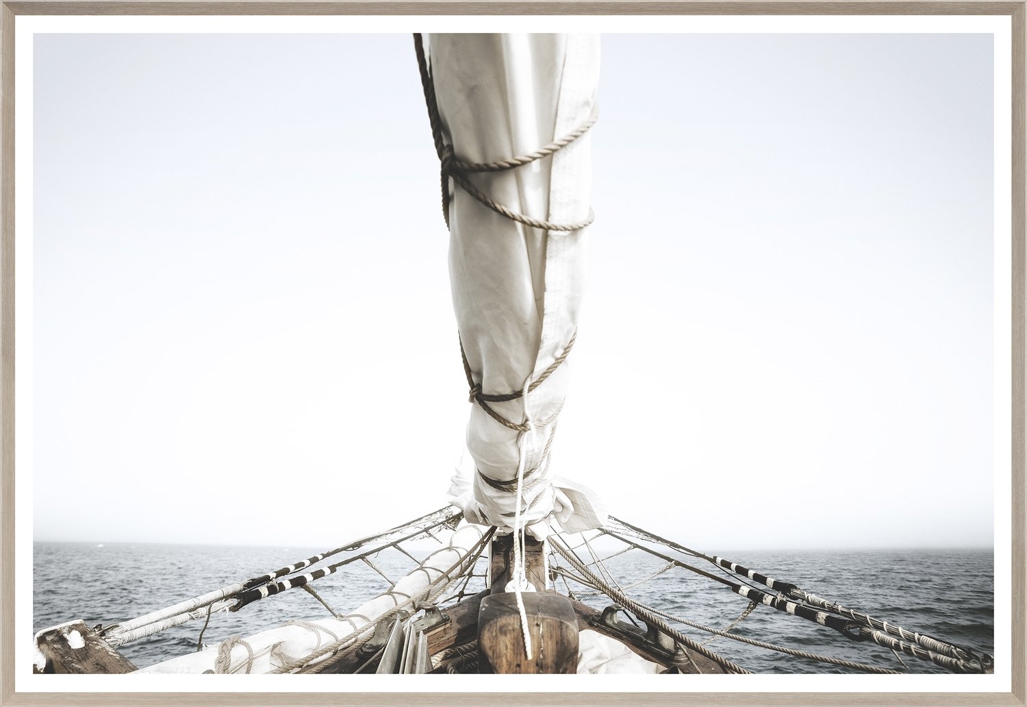 front view of Schooner Opal luxury Artwork