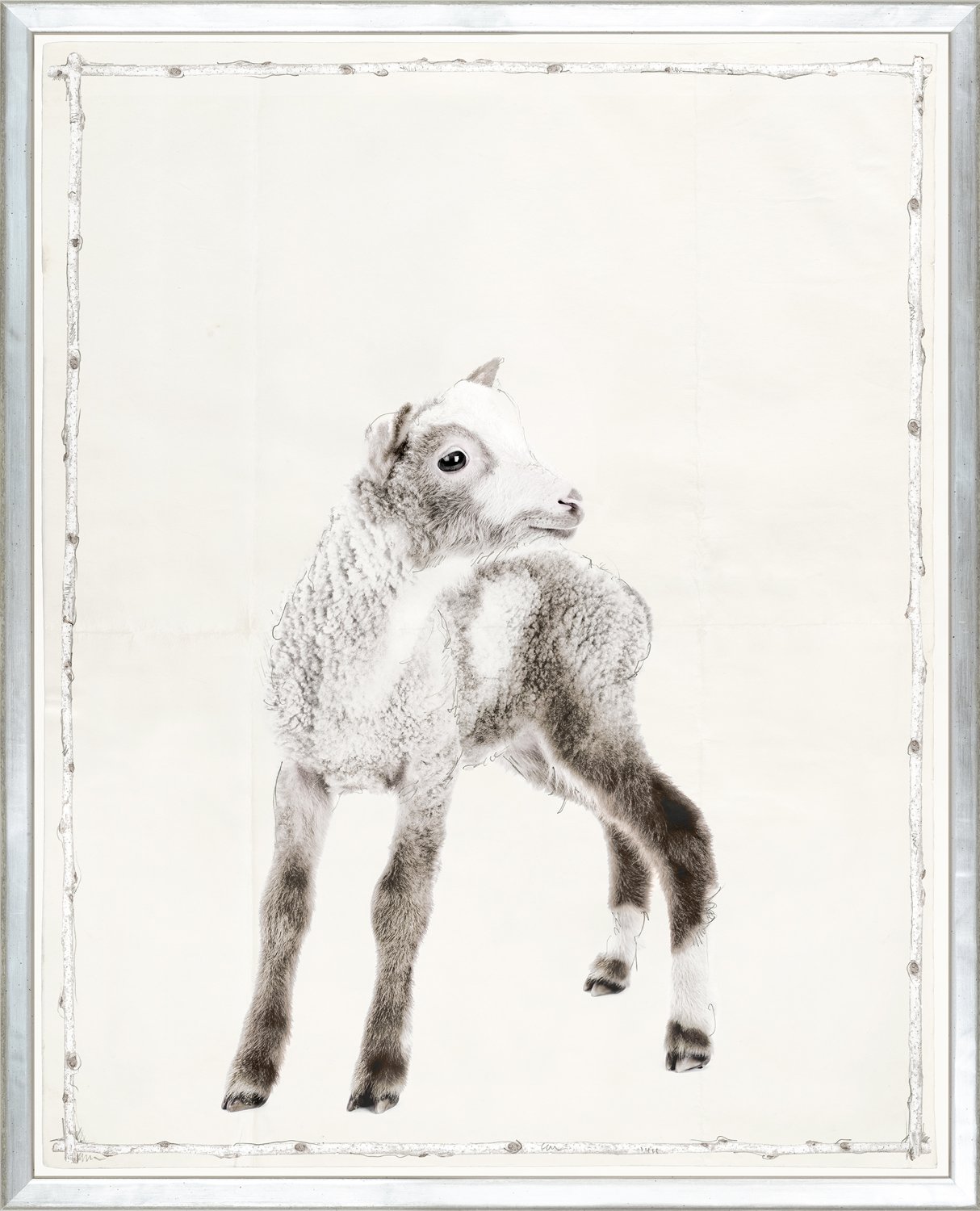 front view of Les Petits IX luxury Artwork