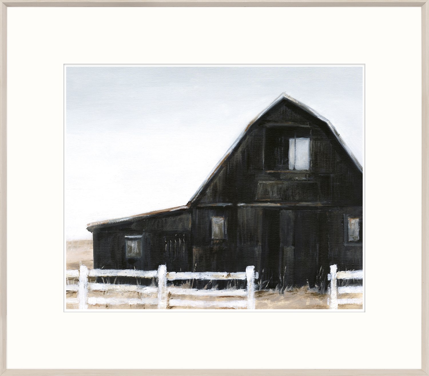 front view of Black Barn ii luxury Artwork
