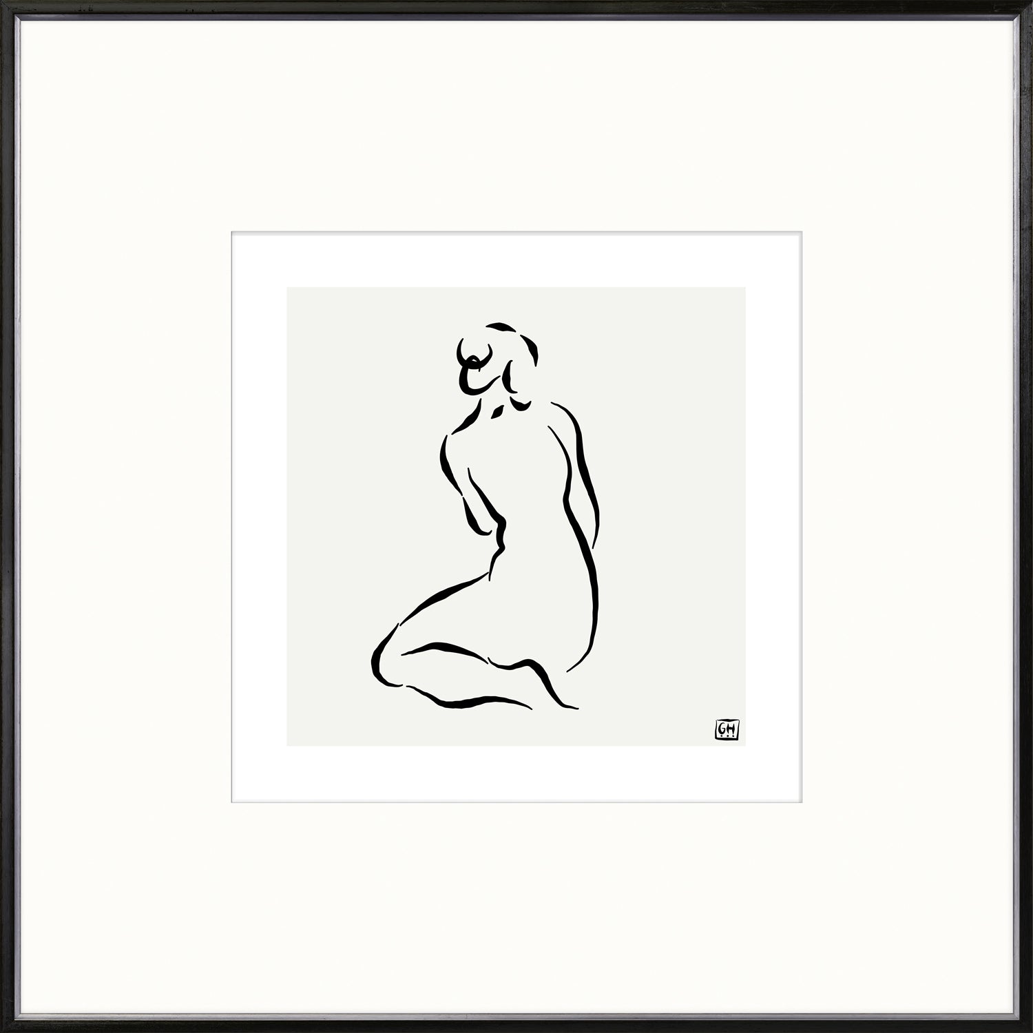 front view of Femme Pose IV luxury Artwork