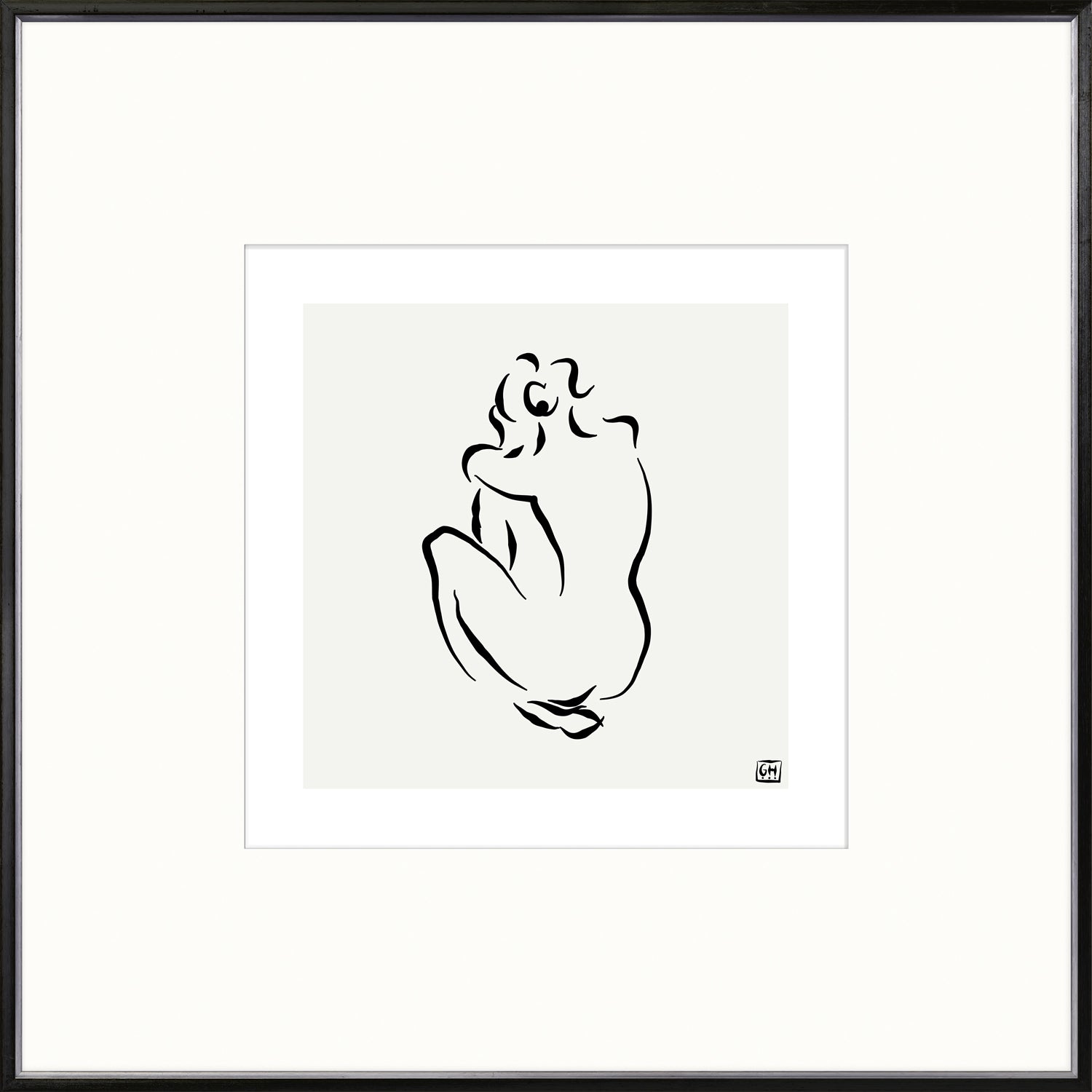 front view of Femme Pose V luxury Artwork