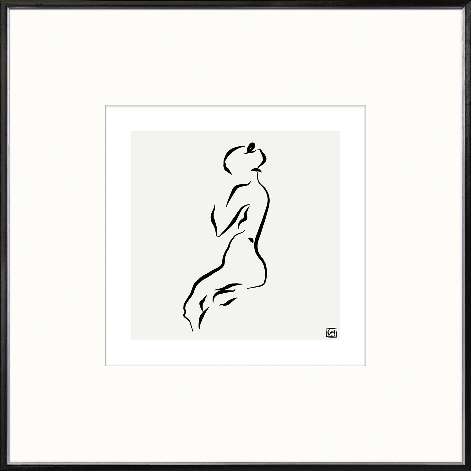 front view of Femme Pose VI luxury Artwork