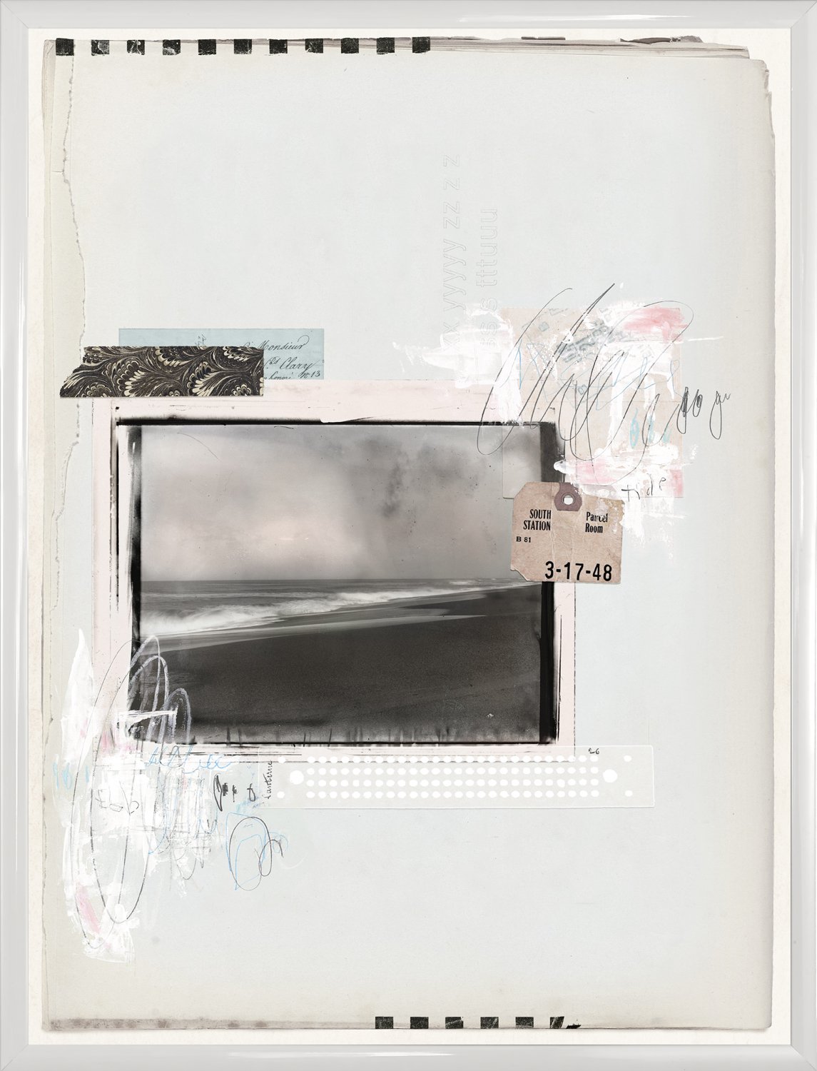 front view of Vintage Collage IV luxury Artwork