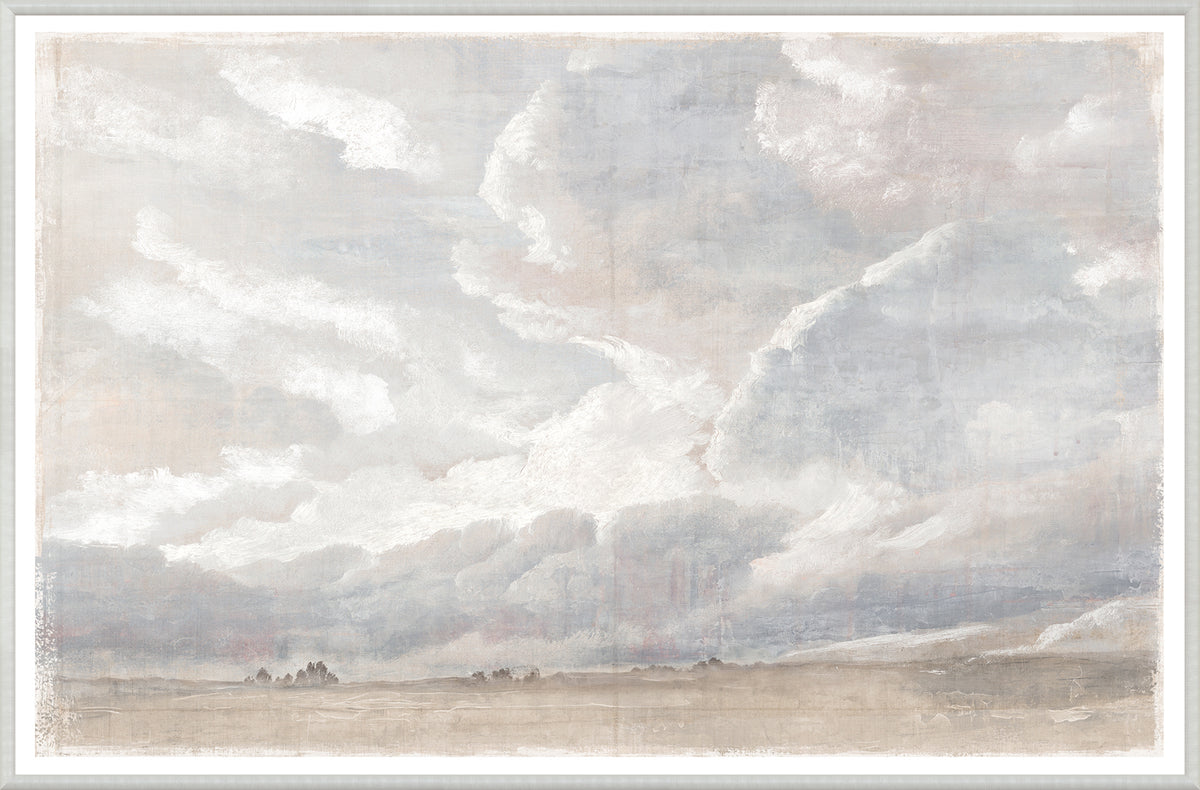 front view of Study Of Clouds Near Rome, 1801 luxury Artwork