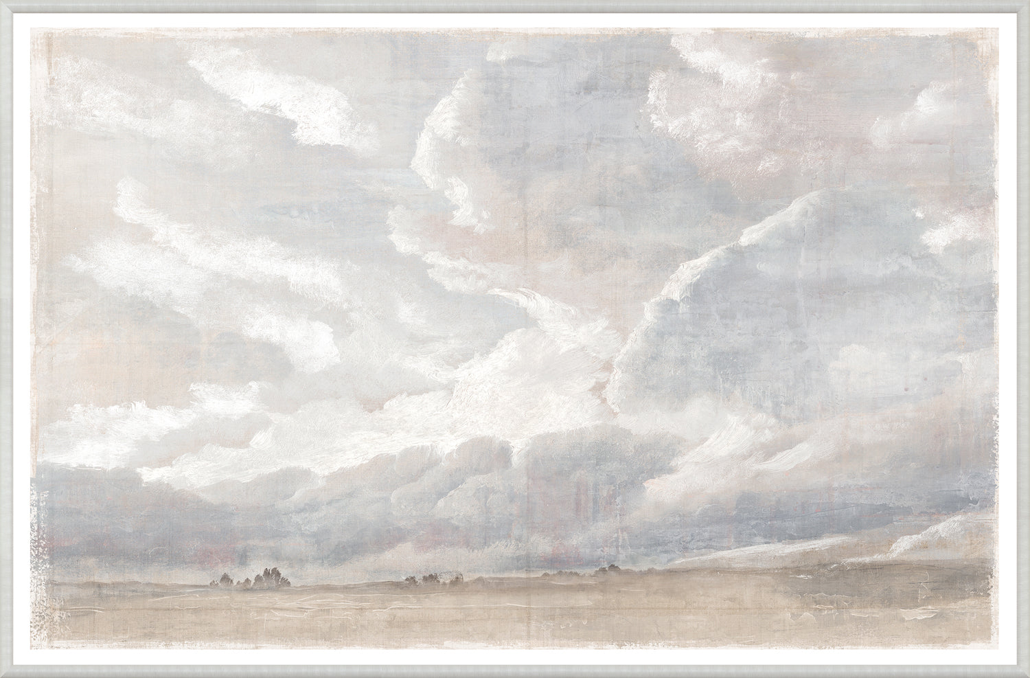 front view of Study Of Clouds Near Rome, 1801 luxury Artwork