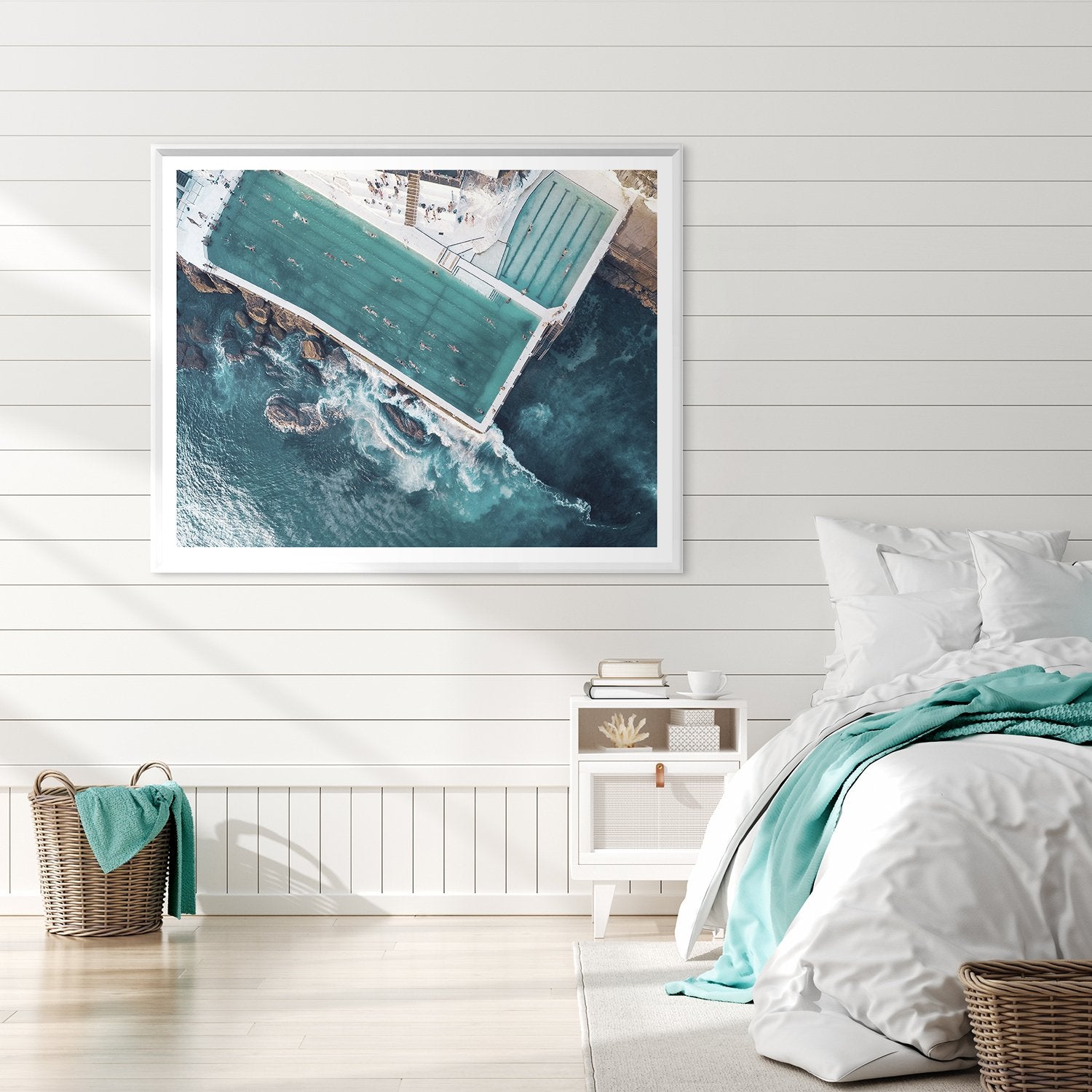 angle view of Bondi Ocean Pool, Sydney Australia luxury Artwork