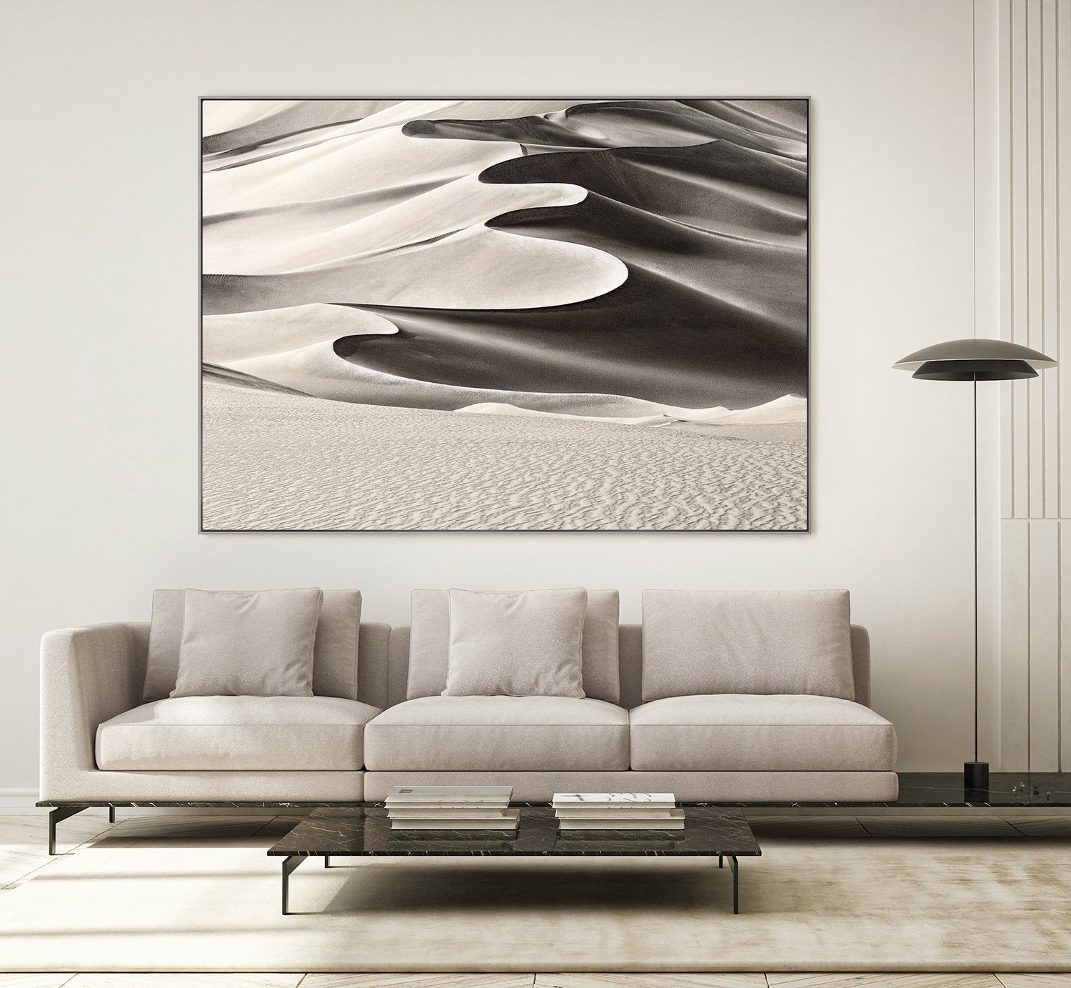 front view of High Desert Dune luxury Artwork