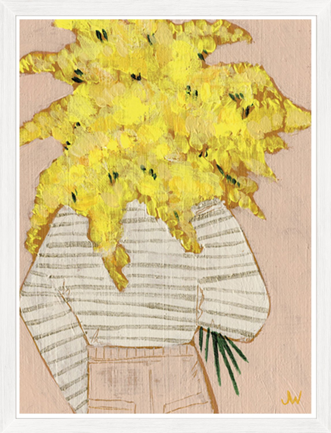 front view of Fashion Floral Marguerite luxury Artwork