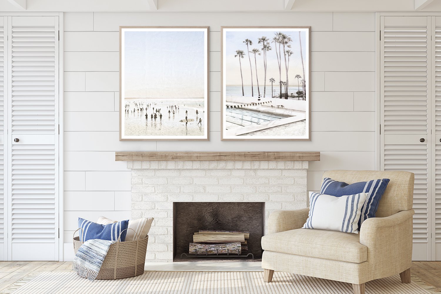 angle view of Idyllic Surf II luxury Artwork