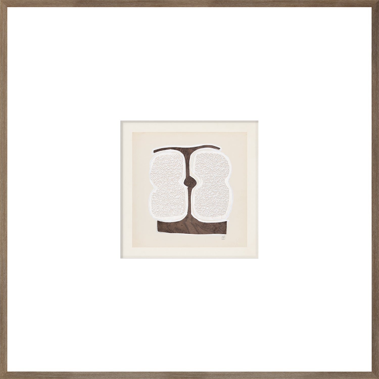 front view of Boucle Abstracts ii luxury Artwork