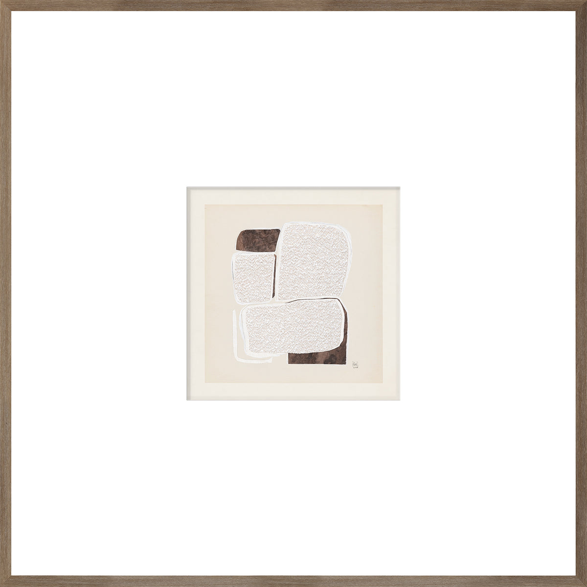 front view of Bouclé Abstracts iii luxury Artwork