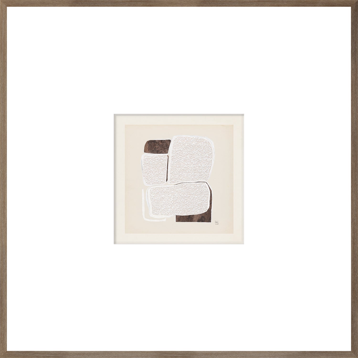 front view of Bouclé Abstracts iii luxury Artwork