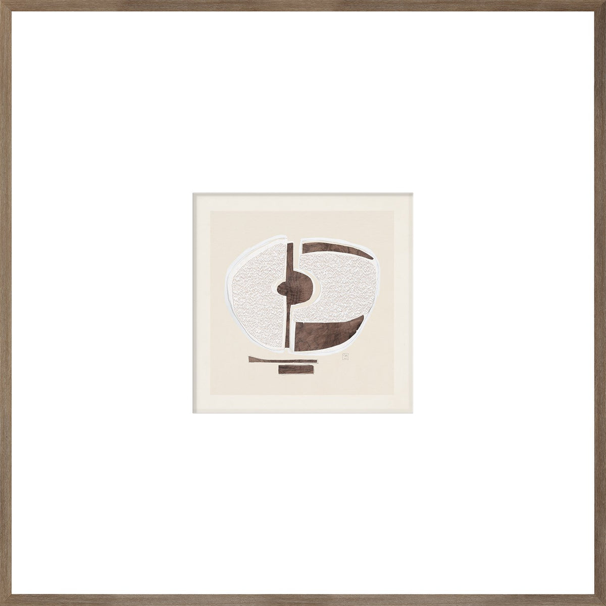 front view of Bouclé Abstracts iv luxury Artwork