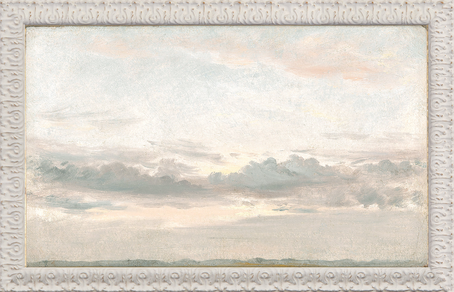 front view of Petite Scapes Sunset Study C. 1821 luxury Artwork
