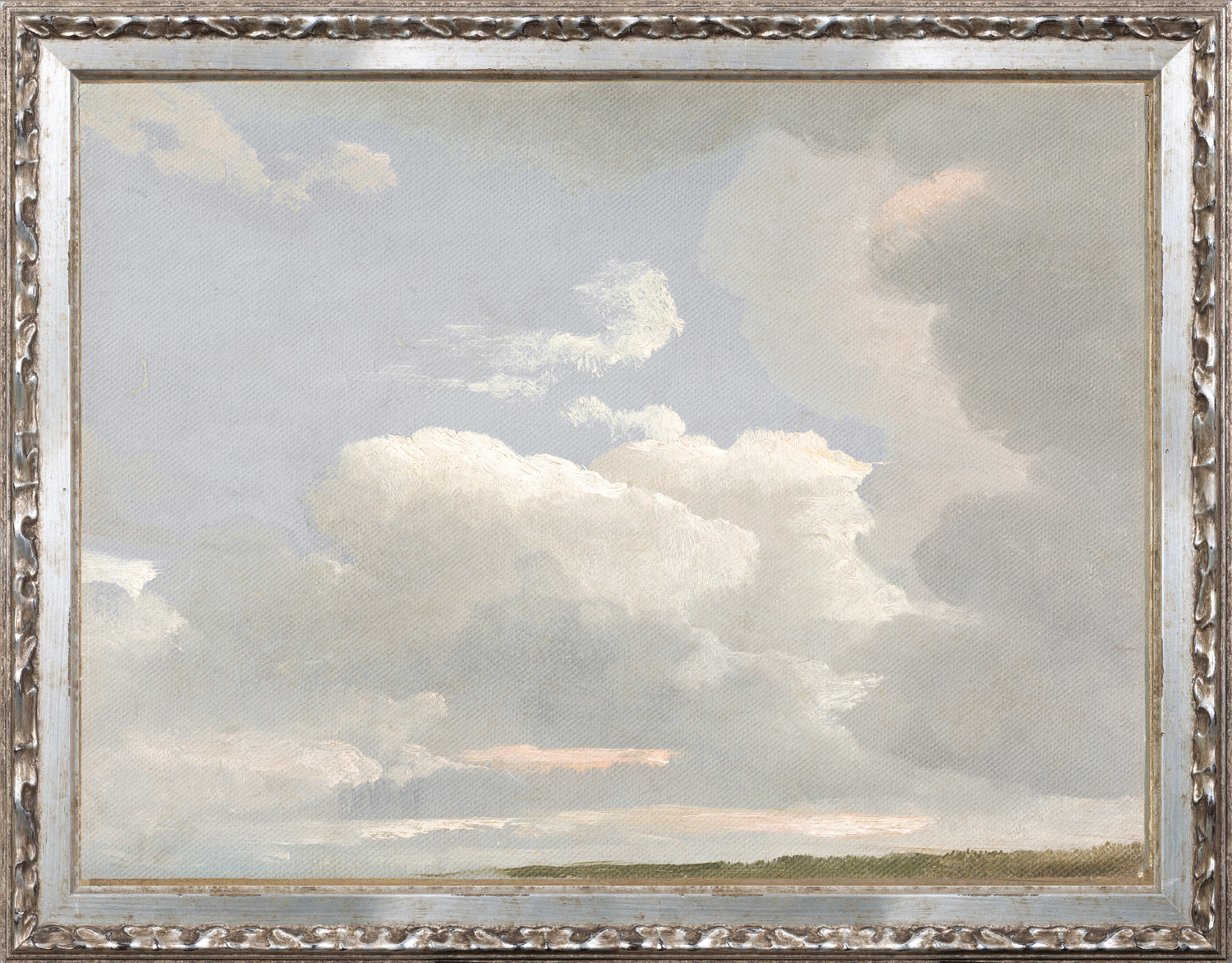 front view of Petite Scapes Cloud Study C. 1800 luxury Artwork