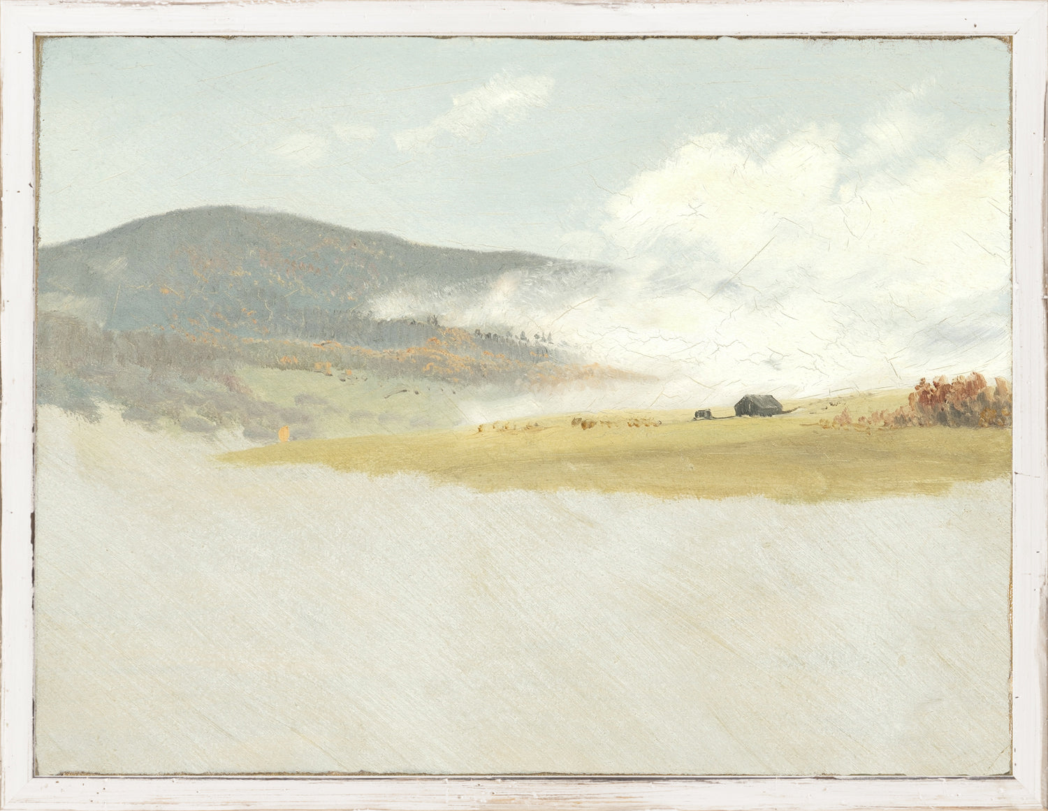 front view of Petite Scapes Hilly Landscape C. 1865-75 luxury Artwork