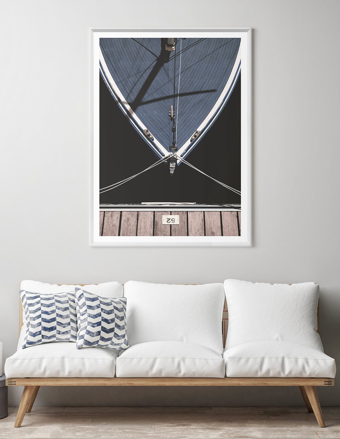 front view of Slip 52 luxury Artwork