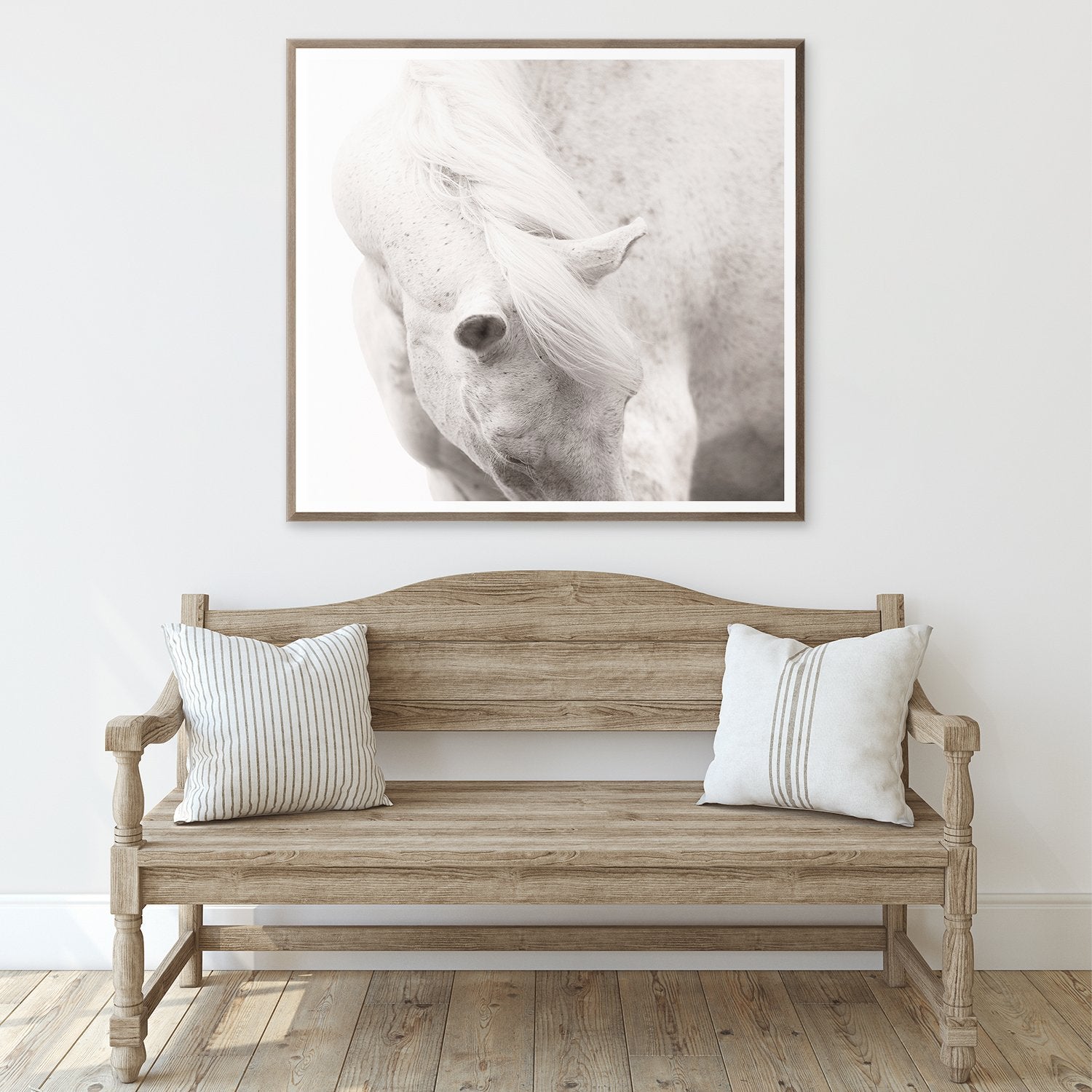 angle view of Equine Portrait luxury Artwork